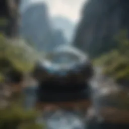 A serene landscape symbolizing calmness amidst chaos