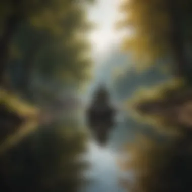 The Essence of Inner Peace A serene landscape reflecting inner peace and contentment