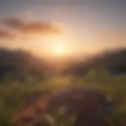 A serene landscape with a sunrise symbolizing new beginnings