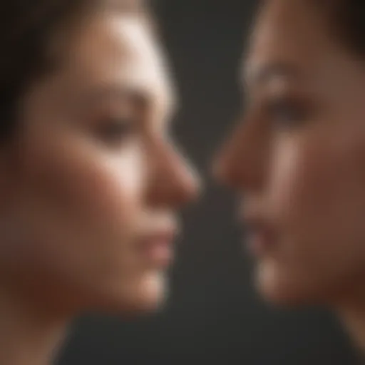 Visual representation of self-reflection and mental clarity