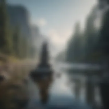 A serene landscape symbolizing balance and peace amidst chaos