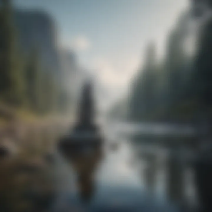 A serene landscape symbolizing balance and peace amidst chaos
