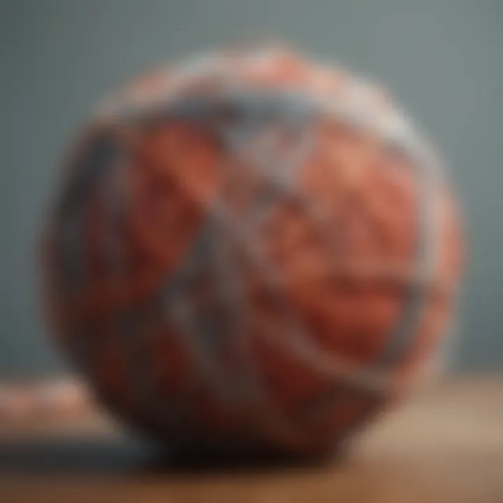 A tangled yarn ball representing the complexities of emotions
