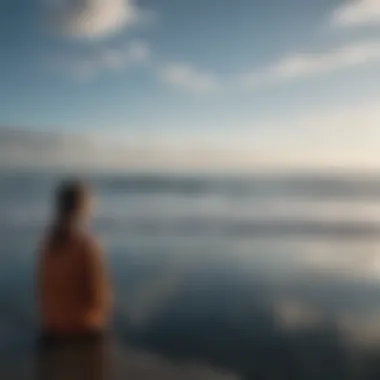 A person gazing out over a vast ocean, reflecting on personal emotions