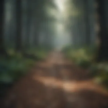 Choices and Paths A path diverging in a forest, representing choices and decisions