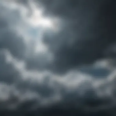 Emotional Turmoil Represented by a Cloudy Sky Close-up of a cloudy sky symbolizing emotional turmoil