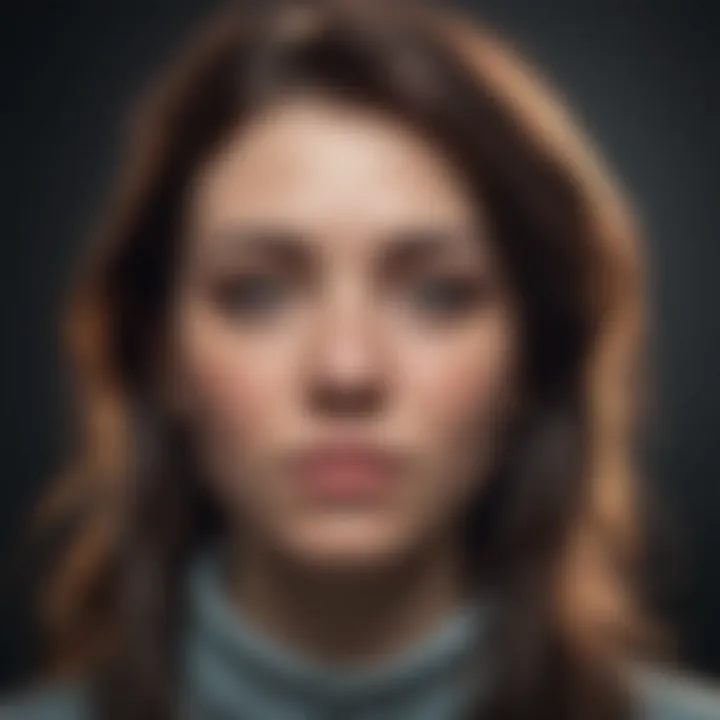 An abstract representation of mental health challenges