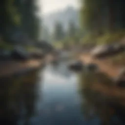 A serene landscape reflecting the duality of joy and sadness