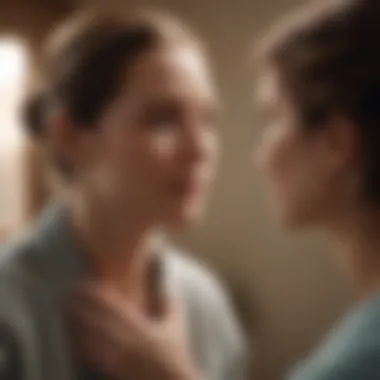 Deep Conversations: The Heart of Empathy A thoughtful conversation between two individuals showcasing empathy
