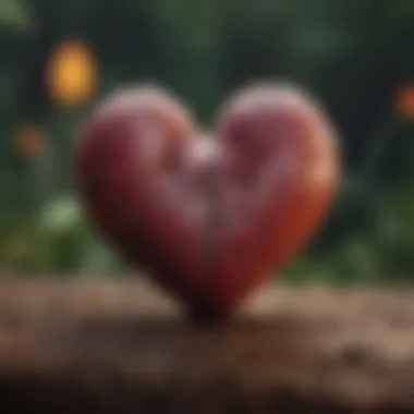 An artistic visualization of love's organic nature