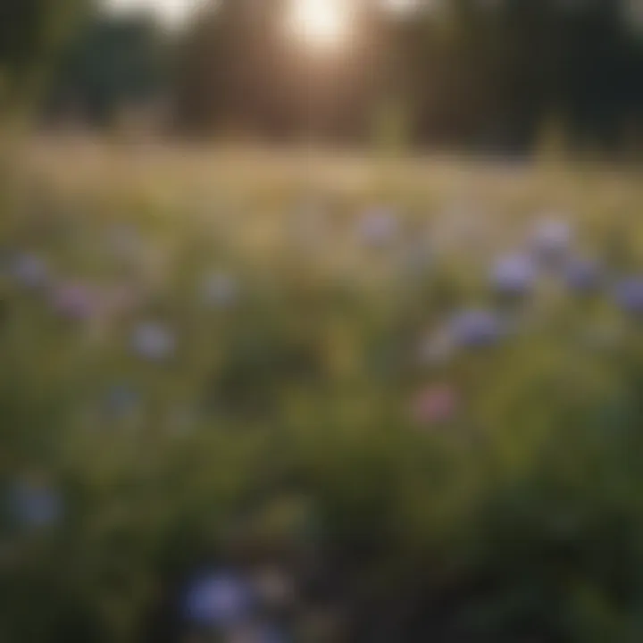 Whispers of love in a field of wildflowers