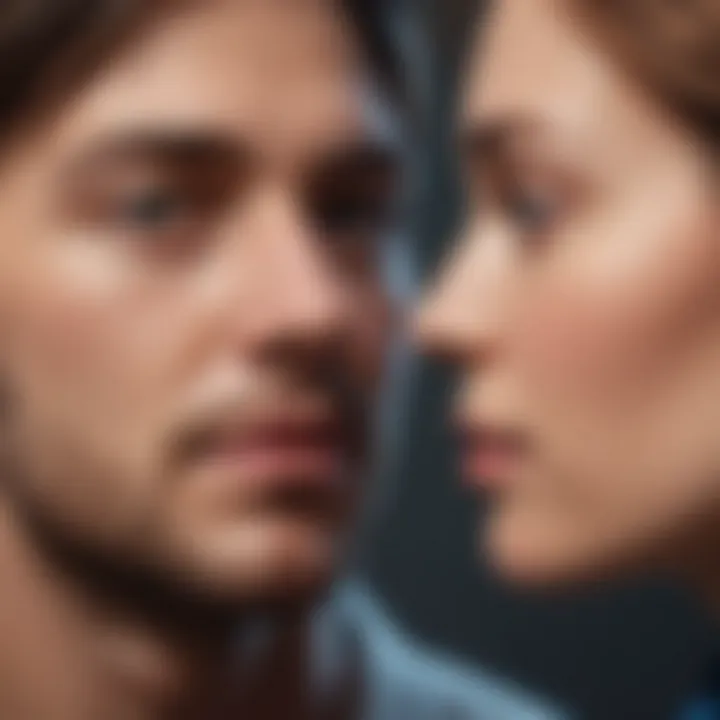 A thoughtful individual reflecting on self-awareness and relationship dynamics.