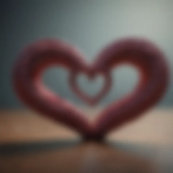 A pair of intertwined hearts representing deep connection