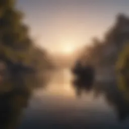 A serene landscape symbolizing love's tranquility