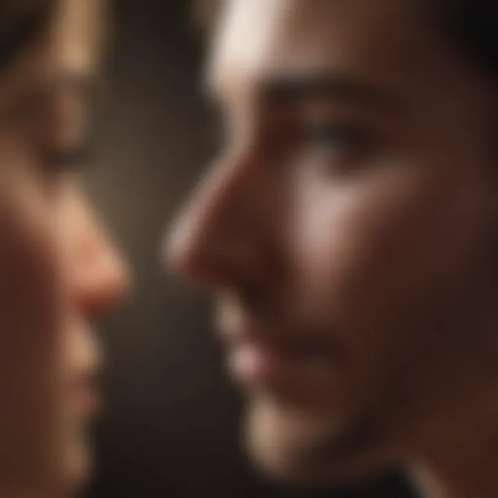 A thoughtful individual reflecting on love's meaning