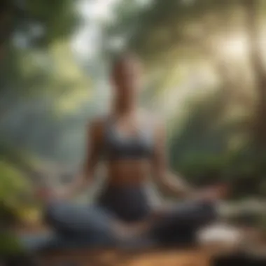 Nature's Yoga Harmony Yoga Pose in Serene Nature Setting