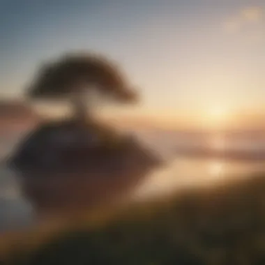 The Beauty of New Beginnings A serene landscape with a sunrise symbolizing new beginnings